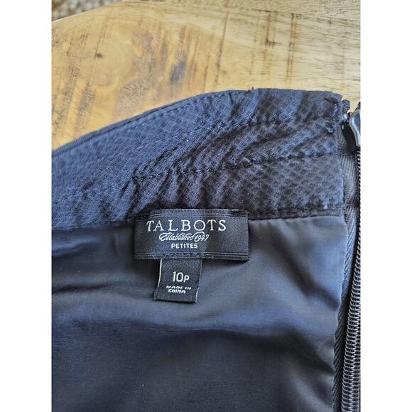 Talbots Textured Sheath Lined Dress Women’s Size 10P Elegant Career Party - Picture 4 of 8